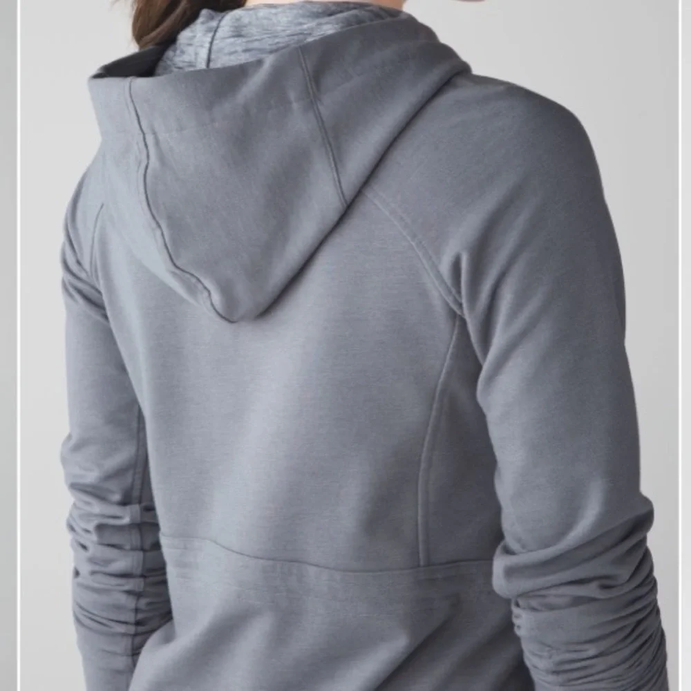 Lululemon Take Ten Full Zip Hoodie Battleship Size 4 - Picture 4 of 16
